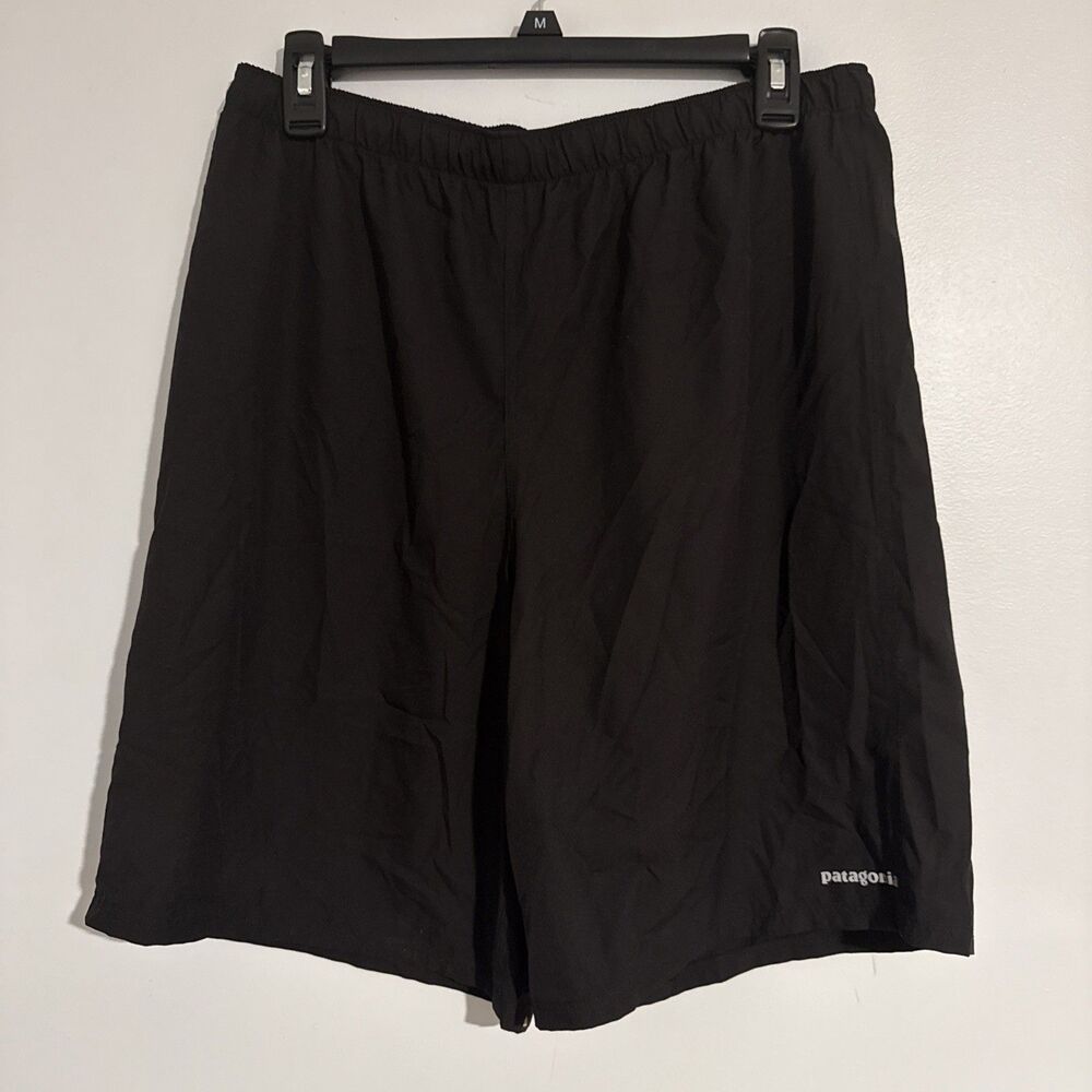 Patagonia Shorts Mens Size M Black Lightweight Running Quick Dry Polyester